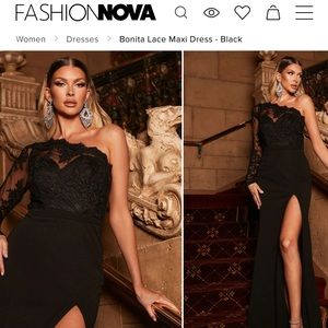 Fashion Nova Formal Black Dress